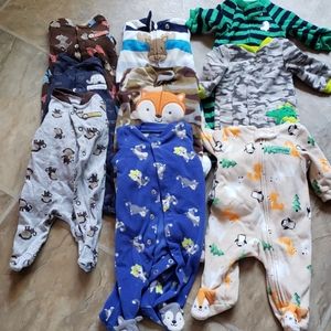 Carters Newborn pajama lot